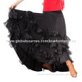 Adult's Ballroom Tango Practice Dance-wear, Long Skirt, Made of Nylon/Spandex